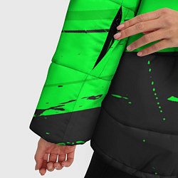 Куртка зимняя женская Lyon sport green, цвет: 3D-черный — фото 2