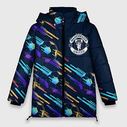 Женская зимняя куртка Manchester United градиентные мячи