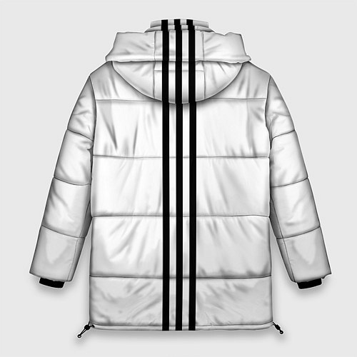 Женская зимняя куртка СССР гост три полоски / 3D-Светло-серый – фото 2