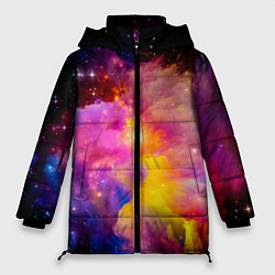 Куртка зимняя женская Космическое пространство, цвет: 3D-черный