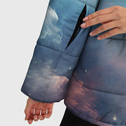 Куртка зимняя женская Нежный космос, цвет: 3D-черный — фото 2