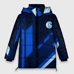Куртка зимняя женская Schalke 04 sport geometry, цвет: 3D-черный
