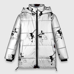 Куртка зимняя женская Вырываются из футболки, цвет: 3D-светло-серый