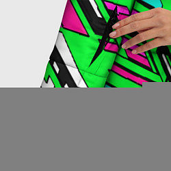 Куртка зимняя женская Техно броня розово-зелёная, цвет: 3D-светло-серый — фото 2
