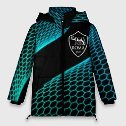 Куртка зимняя женская Roma football net, цвет: 3D-черный