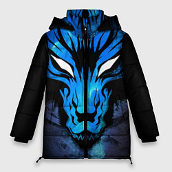 Куртка зимняя женская Genshin Impact - Волк Севера, цвет: 3D-светло-серый