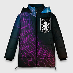 Куртка зимняя женская Aston Villa футбольная сетка, цвет: 3D-черный