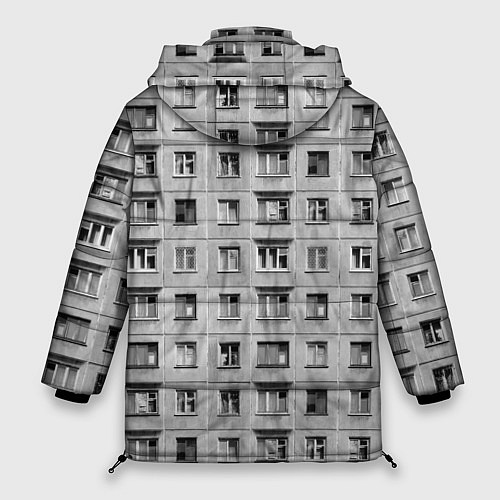 Женская зимняя куртка Эстетика хрущёвки / 3D-Светло-серый – фото 2