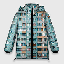 Куртка зимняя женская Хрущёвка в голубых тонах, цвет: 3D-светло-серый