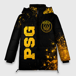 Женская зимняя куртка PSG - gold gradient вертикально