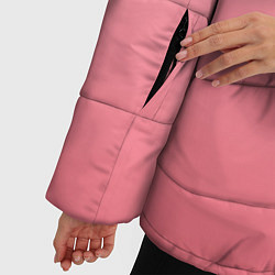 Куртка зимняя женская Нежный розовый градиент, цвет: 3D-красный — фото 2