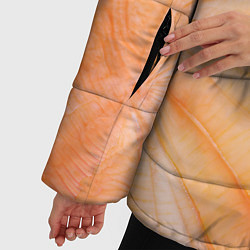 Куртка зимняя женская Мандарин абстракция акварель, цвет: 3D-черный — фото 2