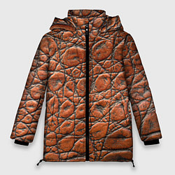 Куртка зимняя женская Змеиная шкура текстура, цвет: 3D-светло-серый
