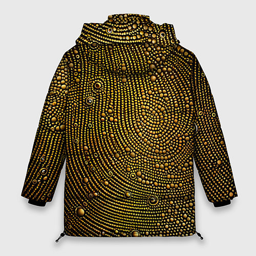 Женская зимняя куртка Золотые камушки / 3D-Светло-серый – фото 2