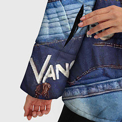 Куртка зимняя женская Vanguard jeans patchwork - ai art, цвет: 3D-красный — фото 2
