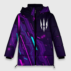 Куртка зимняя женская The Witcher neon gaming, цвет: 3D-черный