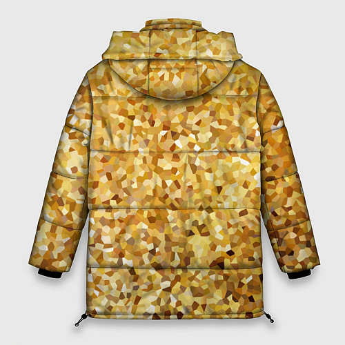 Женская зимняя куртка Золотая мелкая мозаика / 3D-Светло-серый – фото 2