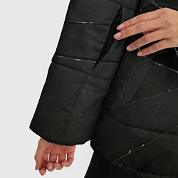 Куртка зимняя женская Черное разбитое стекло, цвет: 3D-светло-серый — фото 2