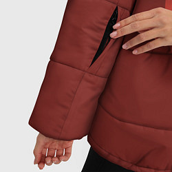 Куртка зимняя женская Half-Life: Decay бордовый, цвет: 3D-черный — фото 2