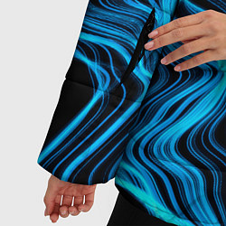 Куртка зимняя женская Breaking Benjamin sound wave, цвет: 3D-черный — фото 2