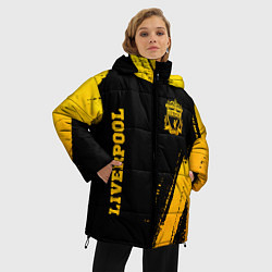 Куртка зимняя женская Liverpool - gold gradient вертикально, цвет: 3D-черный — фото 2