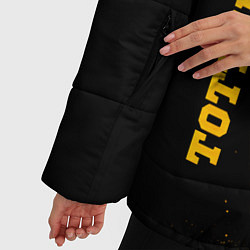 Куртка зимняя женская Tottenham - gold gradient вертикально, цвет: 3D-черный — фото 2