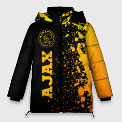 Куртка зимняя женская Ajax - gold gradient по-вертикали, цвет: 3D-черный