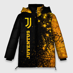 Куртка зимняя женская Juventus - gold gradient по-вертикали, цвет: 3D-черный