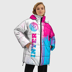 Куртка зимняя женская Inter neon gradient style по-вертикали, цвет: 3D-черный — фото 2