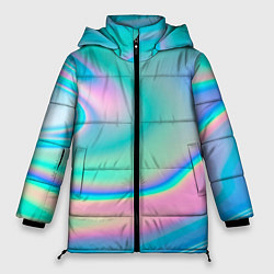 Куртка зимняя женская Неоновый бензин, цвет: 3D-светло-серый