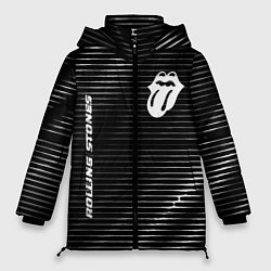 Женская зимняя куртка Rolling Stones metal rock lines