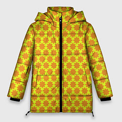 Куртка зимняя женская Паттерн щитовой, цвет: 3D-красный