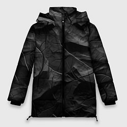 Женская зимняя куртка Текстура темной скалы