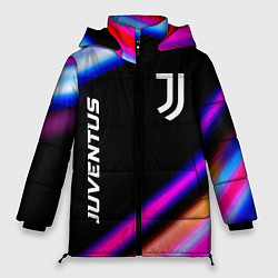 Куртка зимняя женская Juventus speed game lights, цвет: 3D-черный