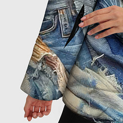 Куртка зимняя женская Джинсовая воронка - модный тренд, цвет: 3D-светло-серый — фото 2