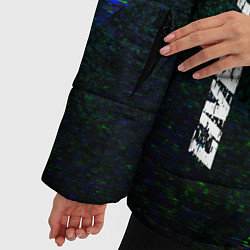 Куртка зимняя женская Liverpool glitch blue, цвет: 3D-черный — фото 2