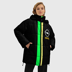Куртка зимняя женская Opel line geometry, цвет: 3D-черный — фото 2