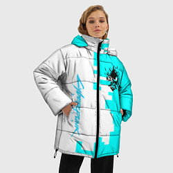 Куртка зимняя женская Cyberpunk 2077 gamer, цвет: 3D-черный — фото 2