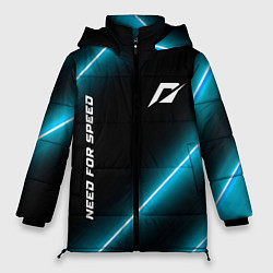 Куртка зимняя женская Need for Speed неоновые лампы, цвет: 3D-черный
