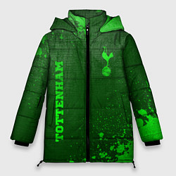 Куртка зимняя женская Tottenham - green gradient вертикально, цвет: 3D-черный