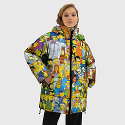 Куртка зимняя женская Simpsons Stories, цвет: 3D-черный — фото 2