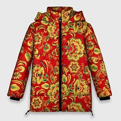 Куртка зимняя женская Хохлома, цвет: 3D-светло-серый