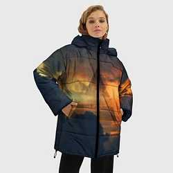 Куртка зимняя женская 30 seconds to mars, цвет: 3D-черный — фото 2