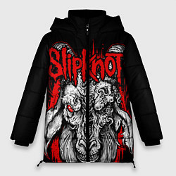 Куртка зимняя женская Slipknot, цвет: 3D-светло-серый