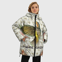 Куртка зимняя женская Imagine Dragons: Fly, цвет: 3D-красный — фото 2