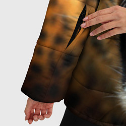 Куртка зимняя женская Рык леопарда, цвет: 3D-черный — фото 2