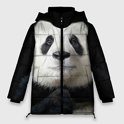 Куртка зимняя женская Взгляд пандочки, цвет: 3D-черный