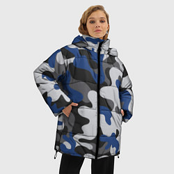 Куртка зимняя женская Зимний камуфляж, цвет: 3D-красный — фото 2