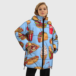 Куртка зимняя женская Еда, цвет: 3D-черный — фото 2