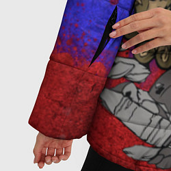 Куртка зимняя женская Русский медведь, цвет: 3D-светло-серый — фото 2